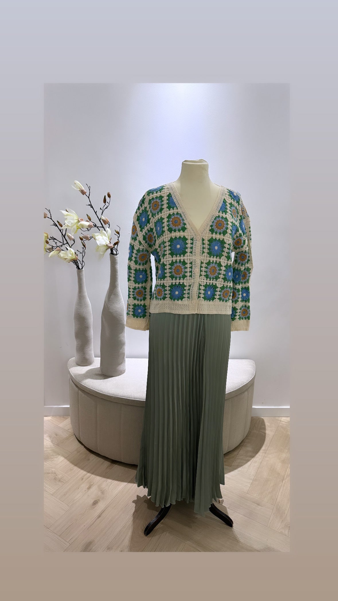 Vest ~blauw/groen