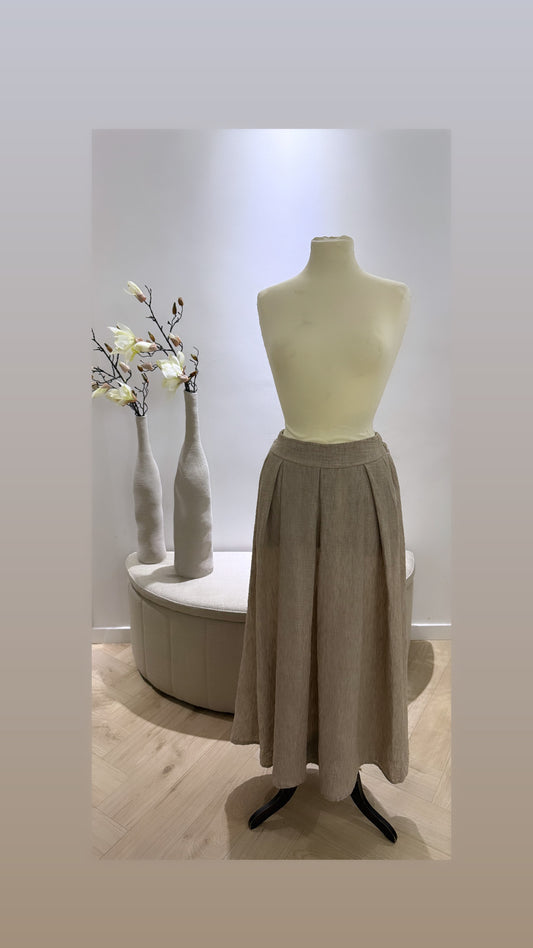 Linnen rok ~ beige