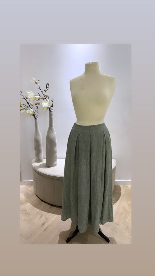 Linnen rok ~ groen