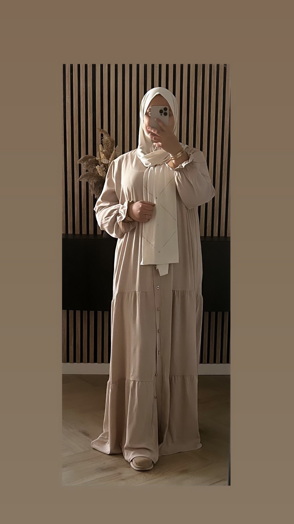 Siham jurk ~ beige