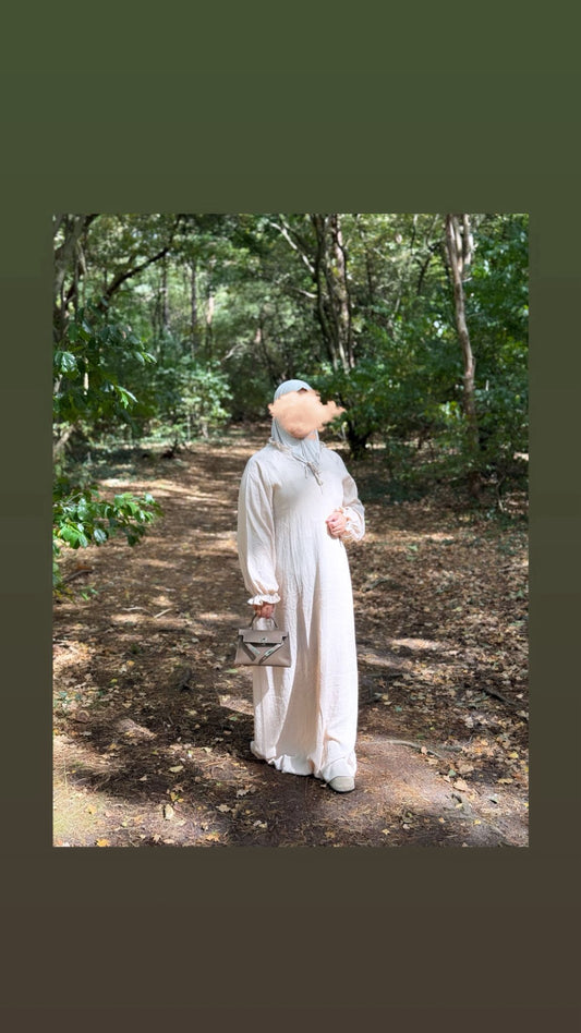 Linnen dress - off white