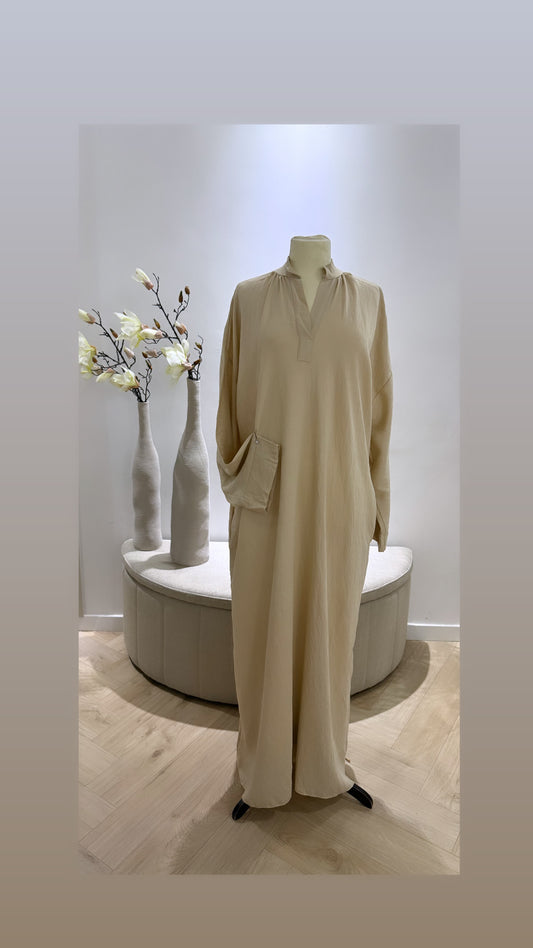 Linnen dress ~ beige