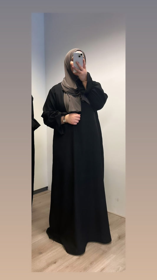 Lina abaya ~ zwart