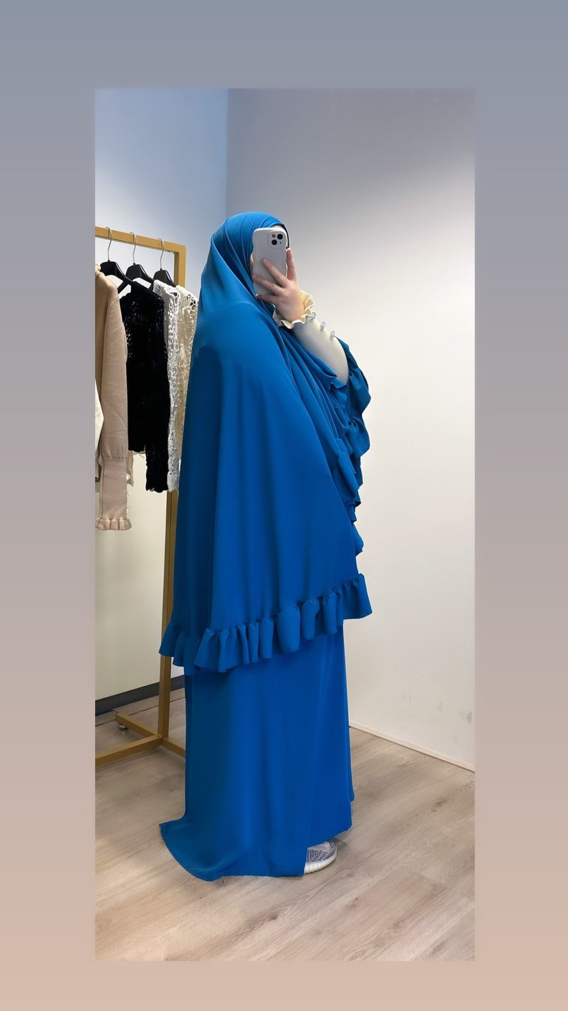 Khimaar set ~ deep blue